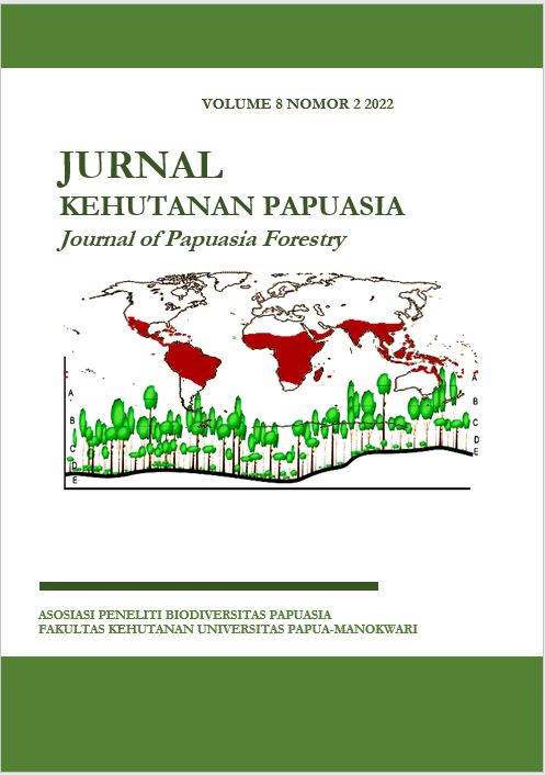 					View Vol. 8 No. 2 (2022): Jurnal Kehutanan Papuasia
				